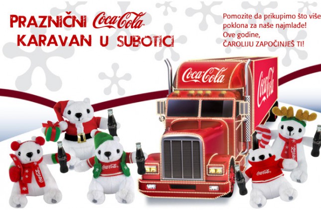 Coca-Cola praznična čarolija donela radost stanovnicima  Subotice