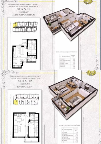 Stan, Sterijina 33, 45m2 (ID: 117025) | Nekretnine Subotica