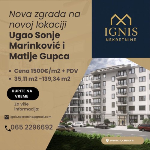 Stan, Sonje Marinković, 56m2 (ID: 112331) | Nekretnine Subotica