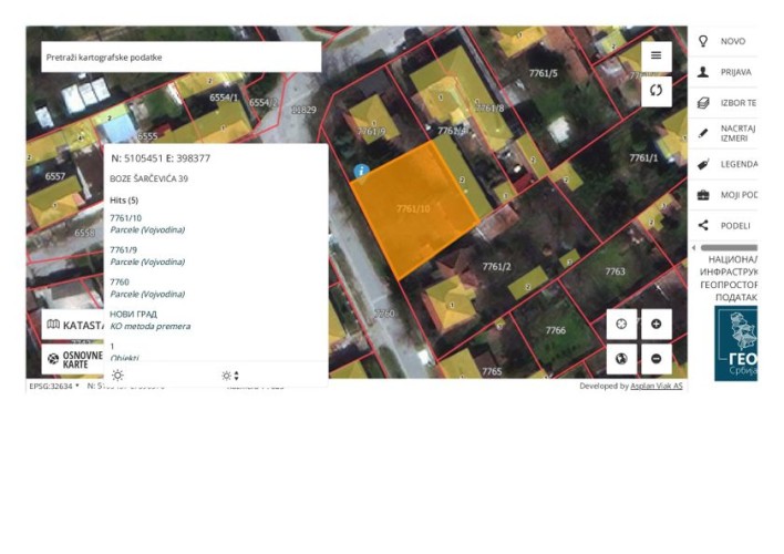 Plac, Boze Šarčevića 39A, 5.37a (ID: 116527) | Nekretnine Subotica