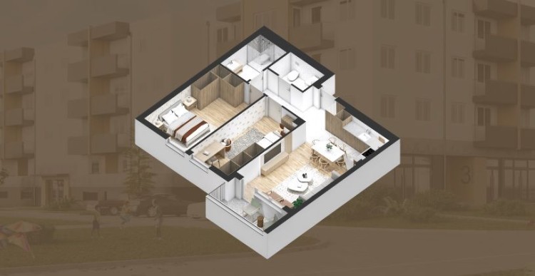 Stan, Teslino Naselje, 67m2 (ID: 100538) | Nekretnine Subotica