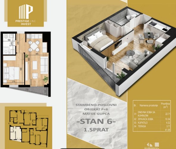 Stan, Matije Gupca, 41m2 (ID: 83734) | Nekretnine Subotica