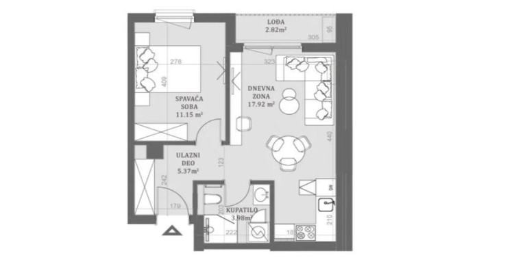 Stan, Centar 3, 41m2 (ID: 113859) | Nekretnine Subotica