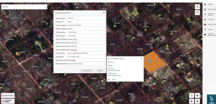 Plac, Zelena 7, 25.08a (ID: 98968) | Nekretnine Subotica