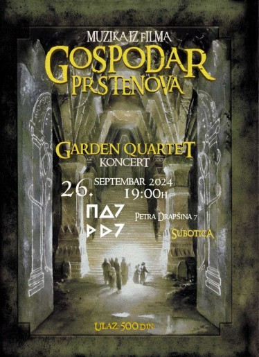 Koncert Garden kvarteta, muzika iz filma "Gospodar prstenova"