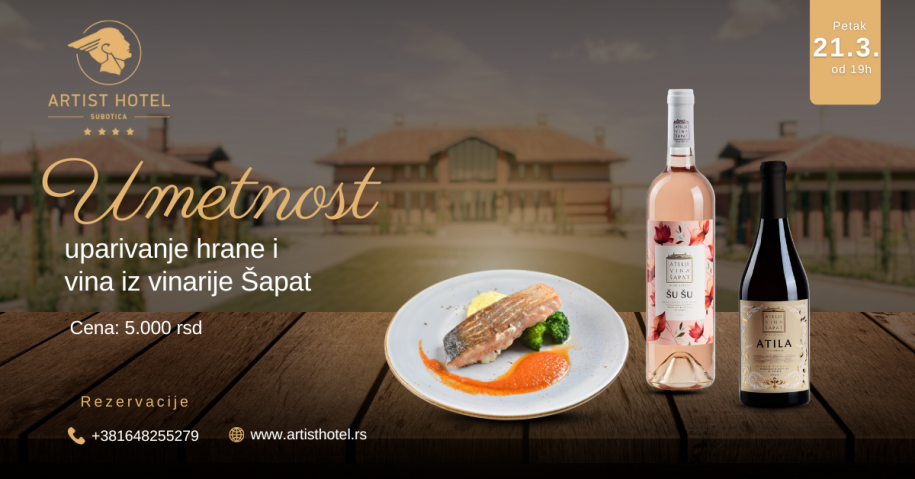 Degustacija hrane i vina iz vinarije "Šapat"