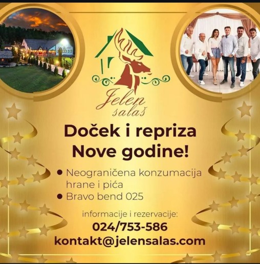 Repriza  dočeka Nove godine na Jelen salašu