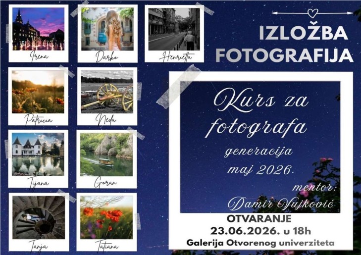 Izložba fotografija polaznika kursa za fotografa