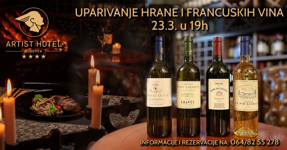 Veče francuske kuhinje i francuskih vina