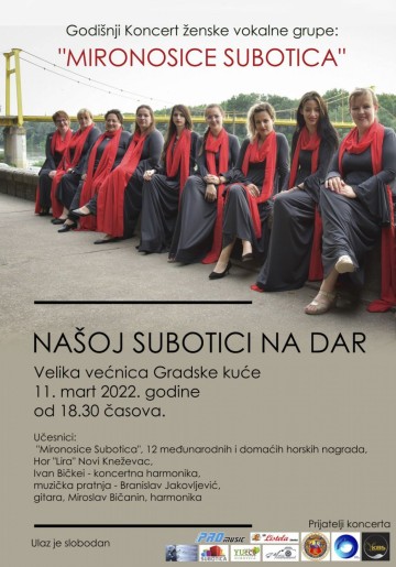 Godišnji koncert ženske vokalne grupe "Mironosice Subotica"