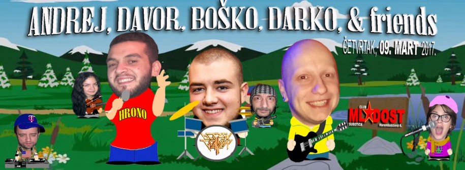 Akustična svirka: Andrej, Davor, Boško