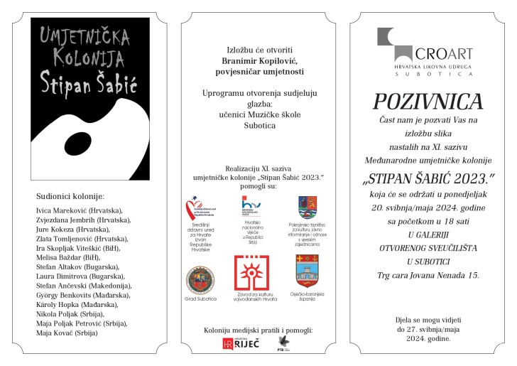 Otvaranje izložbe slika sa kolonije "Stipan Šabić 2023"