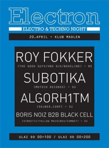 Electron - electro & techno night