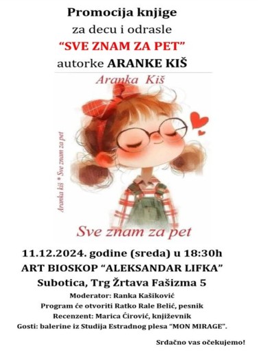 Promocija knjige „Sve znam za pet“