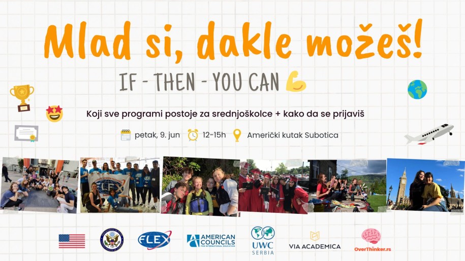 "Mlad si, dakle možeš" - Promocija međunarodnih programa i razmena za srednjoškolce u Subotici