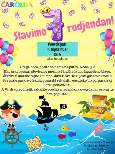 Igraonica Čarolija slavi sedmi rođendan