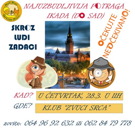 Prolećna potraga za blagom, aktivnost za osnovnoškolce