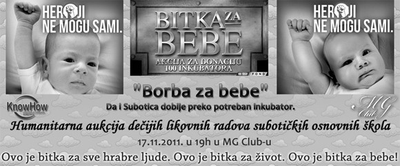 Bitka za bebe - humanitarna aukcija dečijih likovnih radova