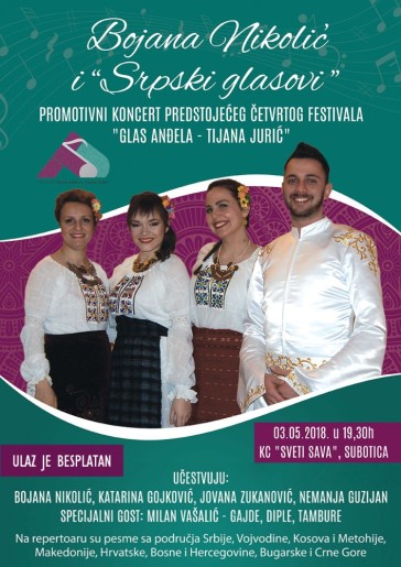 Koncert etno muzike: Bojana Nikolić i "Srpski glasovi"