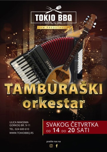 Tamburaški orkestar u restoranu Tokio BBQ