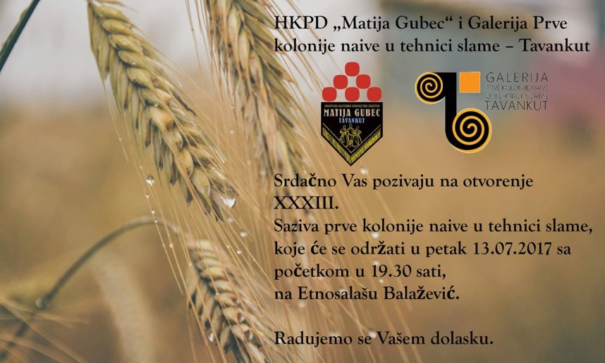 XXXIII.Saziv Prve kolonije naive u tehnici slame - Tavankut 2018.