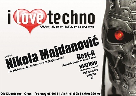 I love techno / Nikola Majdanovic