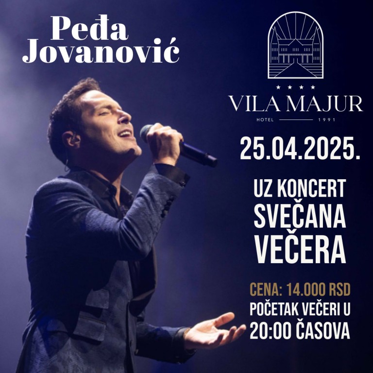 Nastup Peđe Jovanovića u Vili Majur