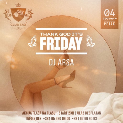 Thank God it's friday