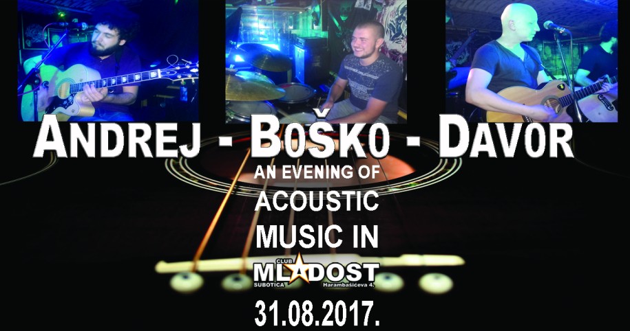 Akustična svirka: Andrej, Davor, Boško
