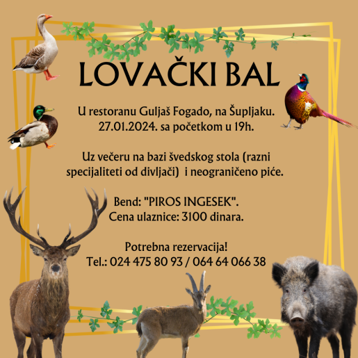 Lovački bal u Guljaš Fogado