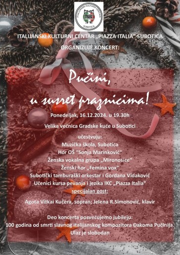 Koncert "Pučini, u susret praznicima"