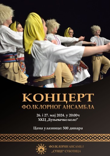 Koncert folklornog ansambla ,,SUNCE"