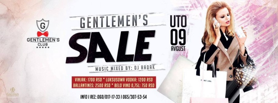 Gentlemen's sale