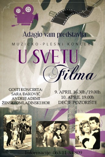 Muzičko - plesni koncert: U svetu filma