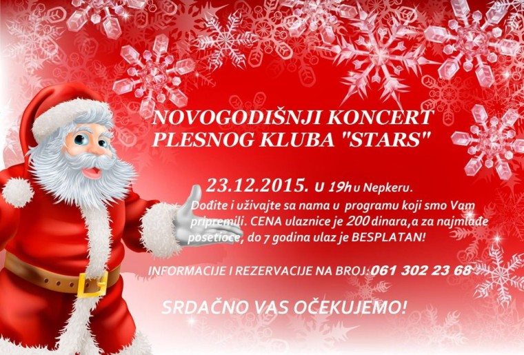 Novogodišnji koncert plesnog kluba Stars