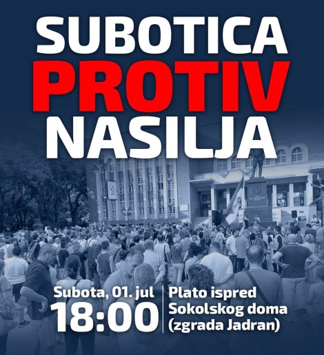 Protest "Subotica protiv nasilja"