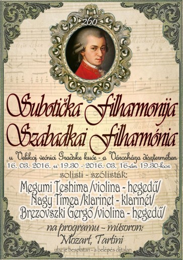 Koncert Subotičke filharmonije
