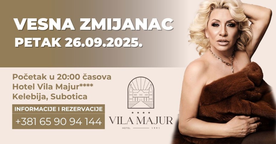 Vesna Zmijanac - nastup u Vili Majur