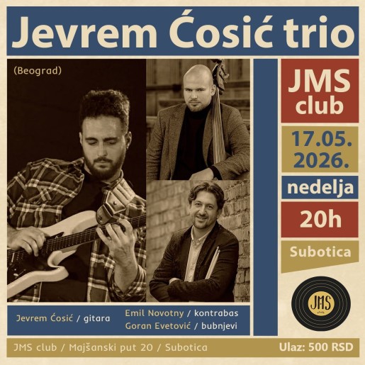 Jazz koncert - trio Jevrema Ćosića