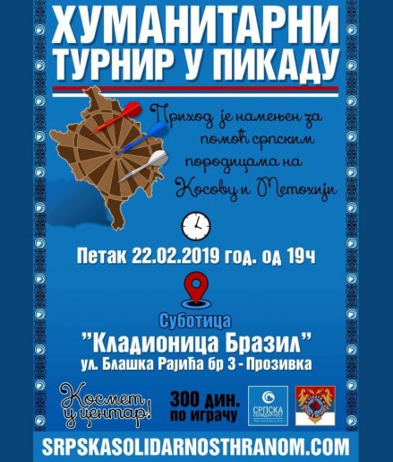 Humanitarni turnir u pikadu za porodice sa KiM