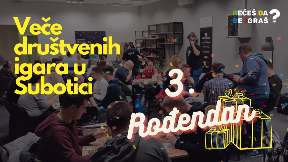 Veče društvenih igara - 3. rođendan NDSI-a (11.11.2023.)