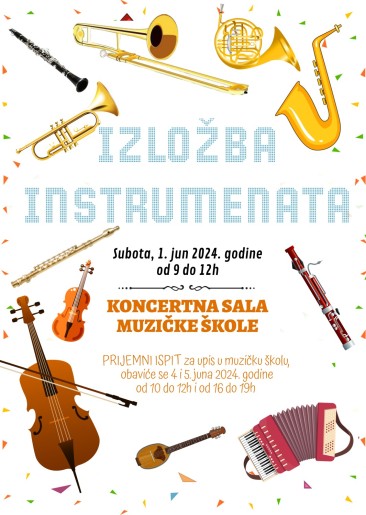 Izložba instrumenata u Muzičkoj školi