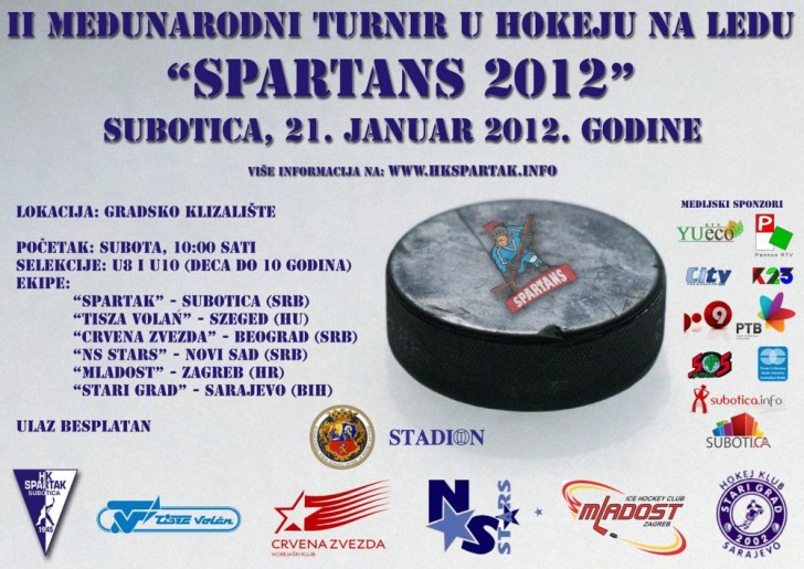 II međunarodni turnir u hokeju na ledu "SPARTANS 2012"
