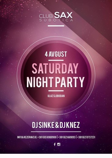 Saturday night party