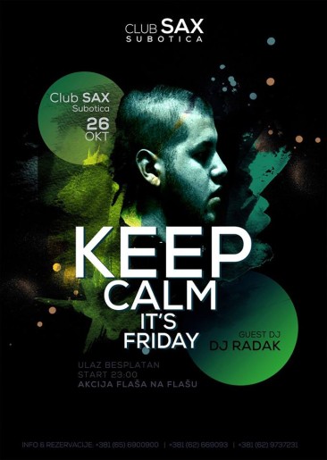 Keep calm it's friday