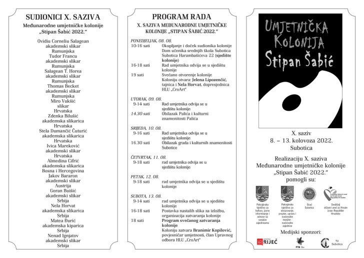 Zatvaranje 10. sazivа umjetničke kolonije "Stipan Šabić 2022"