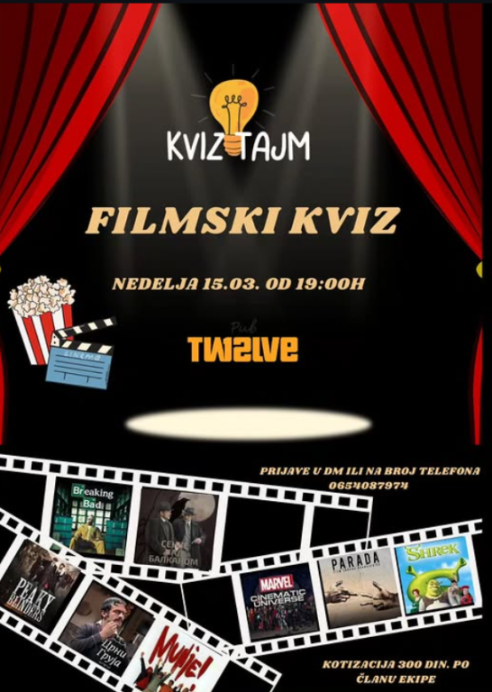 Pub Twelve - Filmski kviz