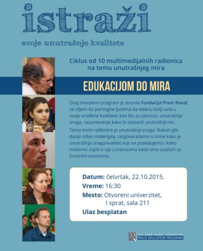 Radionice "Edukacijom do mira"