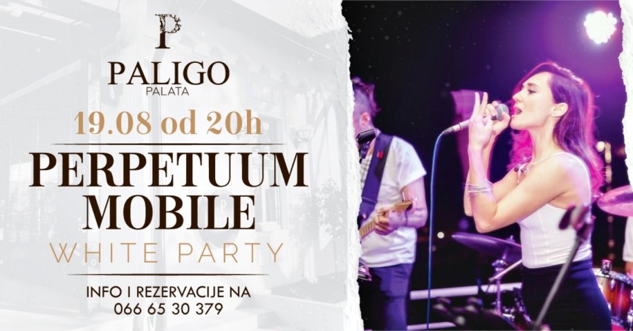 White party i Perpetuum mobile u restoranu Paligo Palata