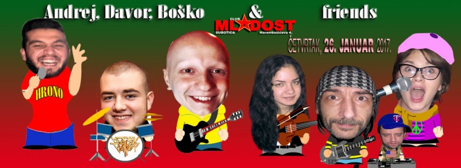 Akustična svirka: Andrej, Boško & Davor and friends